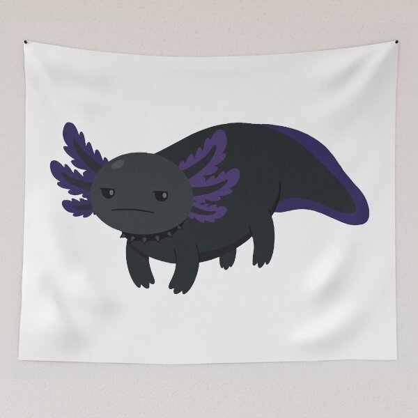 Item preview, Gothxolotl Funny Goth Melanoid Axolotl designed and sold by Petzzz.