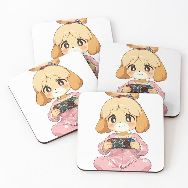 Item preview, Isabelle Playing Video Game in Pijamas Waifu Fanart designed and sold by LaughingMan132.