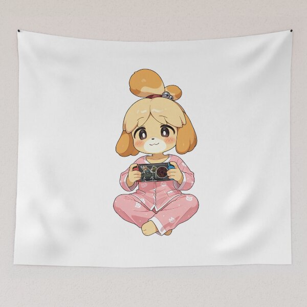 Item preview, Isabelle Playing Video Game in Pijamas Waifu Fanart designed and sold by LaughingMan132.