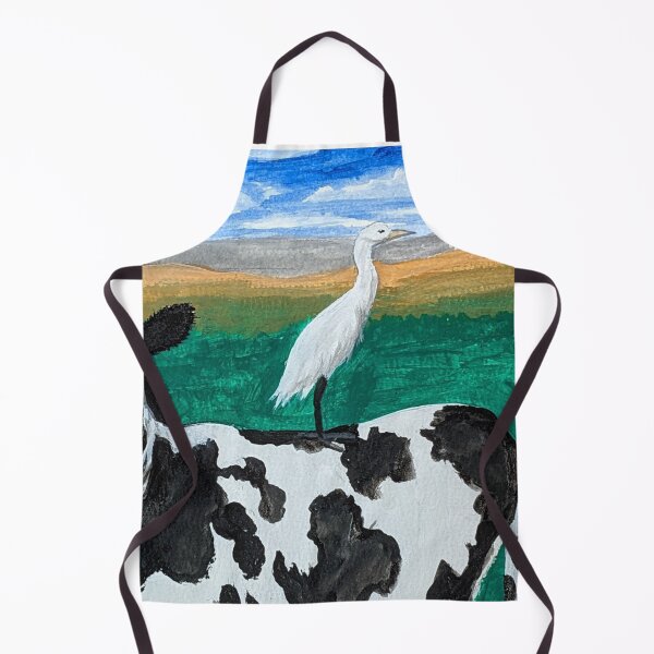 Item preview, Cattle egret on a cow in the field  designed and sold by Matt Starr Fine Art .
