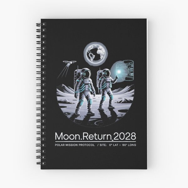 Item preview, moon mission - lunar south pole - 2028 moon landing - space patch - fictional mission - lunar exploration – selenology - space science - Orbital mechanics - Lunar site analysis designed and sold by JansenGS.