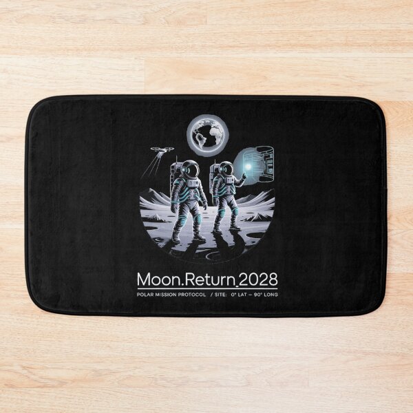 Item preview, moon mission - lunar south pole - 2028 moon landing - space patch - fictional mission - lunar exploration – selenology - space science - Orbital mechanics - Lunar site analysis designed and sold by JansenGS.