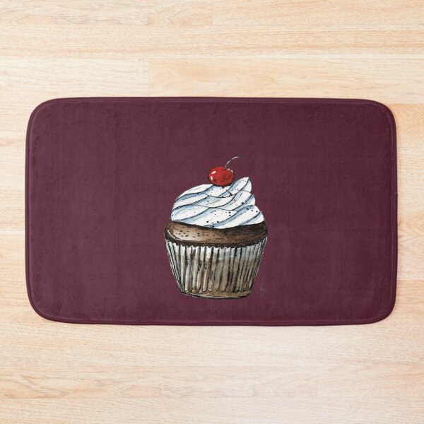 Item preview, Chocolate cupcake with whipped cream designed and sold by CatandColours.