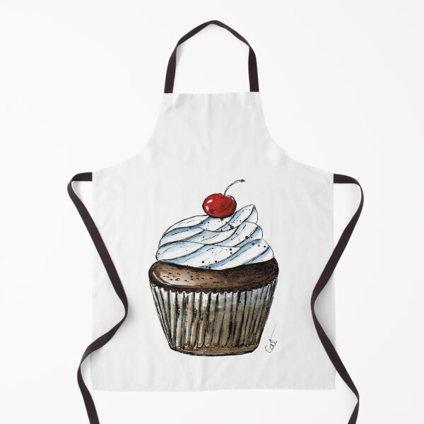 Item preview, Chocolate cupcake with whipped cream designed and sold by CatandColours.