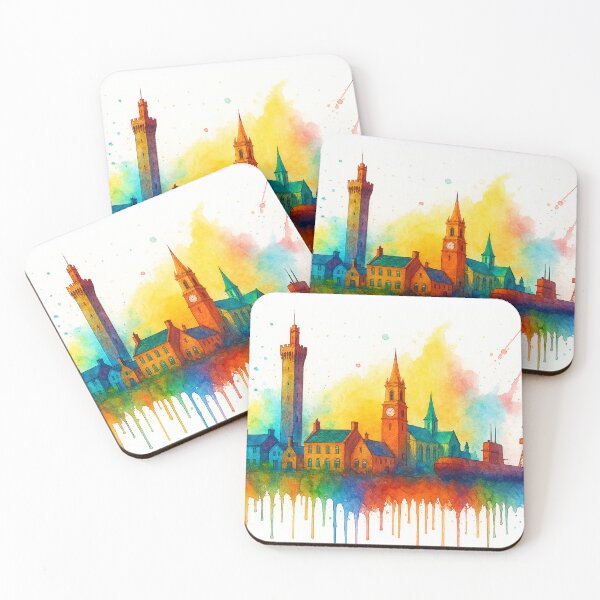 Item preview, Grimsby Skyline, Maritime Heritage in Watercolor designed and sold by Paul Thompson Photography.