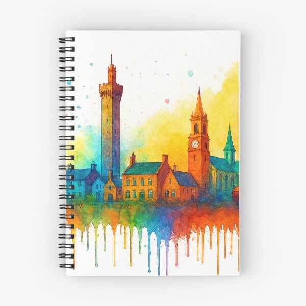Item preview, Grimsby Skyline, Maritime Heritage in Watercolor designed and sold by Paul Thompson Photography.