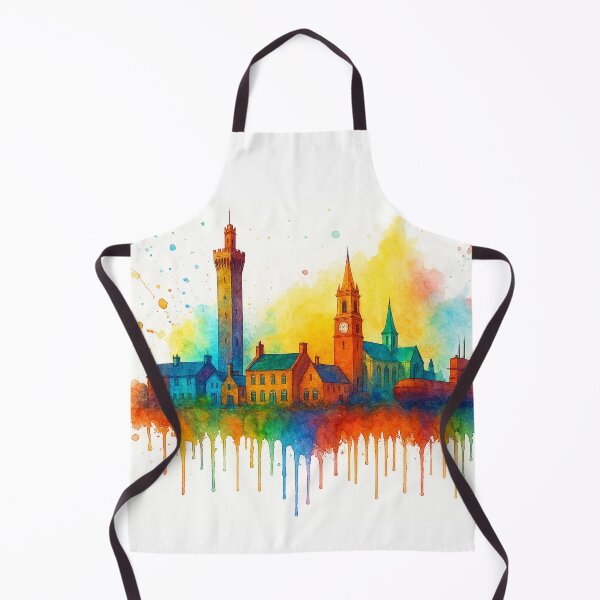 Item preview, Grimsby Skyline, Maritime Heritage in Watercolor designed and sold by Paul Thompson Photography.