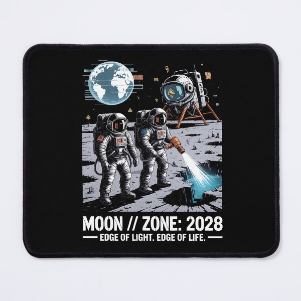 Item preview, 2028 moon landing - Mission data schematic - South Pole descent - 2028 Moon surface operations - Next-gen astronaut - Field science - Lunar researcher – Astrogeology - Science expedition designed and sold by JansenGS.