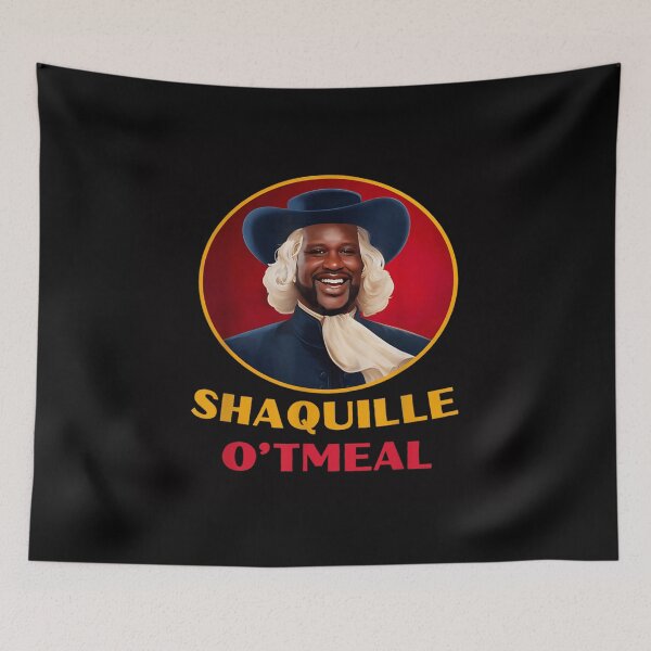 Item preview, Funny Shaquille O'Tmeal Shaq Parody Quaker Oats Vintage Style Portrait Art designed and sold by GenioFin.