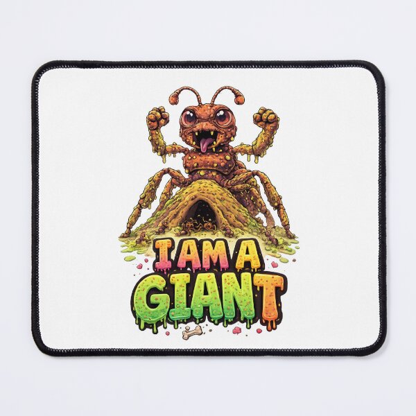 Item preview, I Am a Giant – Cute Creepy Ant Monster Pun Art designed and sold by MaBakerArt.