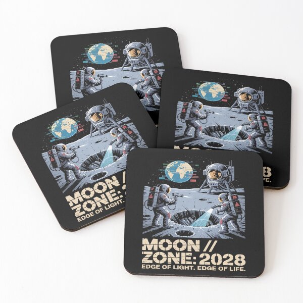 Item preview, moon mission - lunar south pole - 2028 moon landing - space patch - fictional mission - lunar exploration – selenology - space science - Orbital mechanics - Lunar site analysis designed and sold by JansenGS.