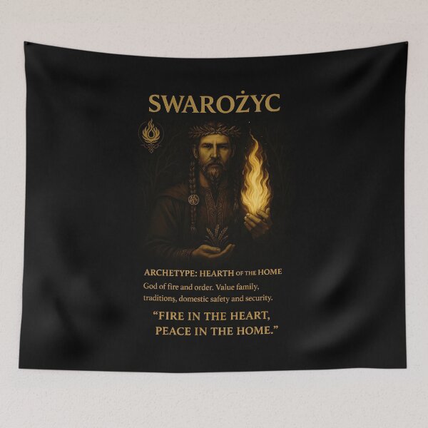 Item preview, Swarożyc - Fire of the House Slavic Zodiac (September 8 - September 30) designed and sold by Myth-LegendArt.