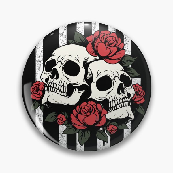 Item preview, Black Love Skull Illustration | Gothic Romantic Skull Art | Dark Valentine Design designed and sold by TheArteez.