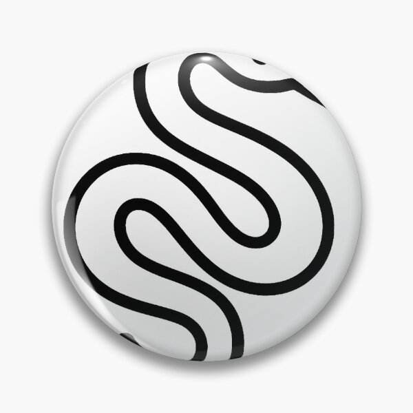 Item preview, Stylized minimalist snake (black and white ver) designed and sold by Moonshroomarts.