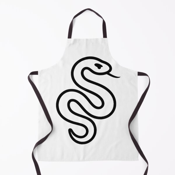 Item preview, Stylized minimalist snake (black and white ver) designed and sold by Moonshroomarts.
