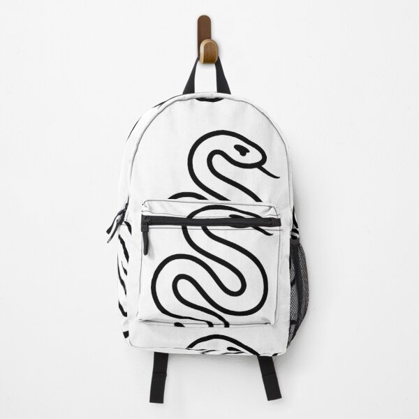 Item preview, Stylized minimalist snake (black and white ver) designed and sold by Moonshroomarts.