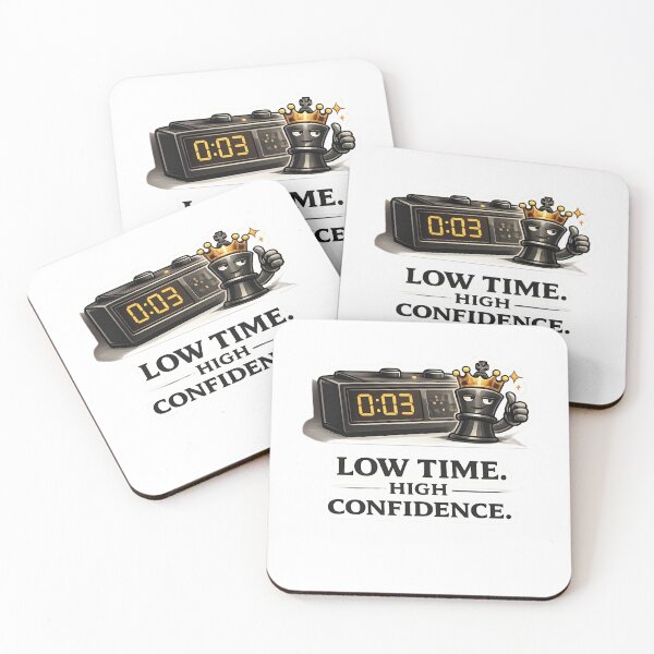 Item preview, Low Time. High Confidence. designed and sold by Pinned & Forked Studio.