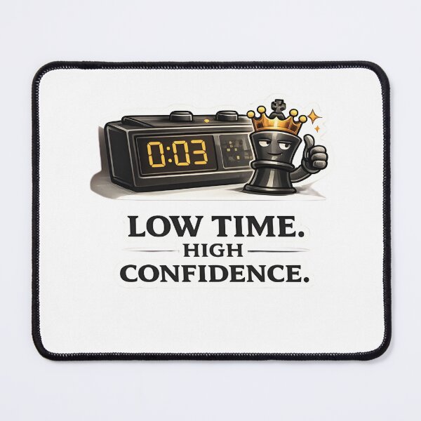 Item preview, Low Time. High Confidence. designed and sold by Pinned & Forked Studio.