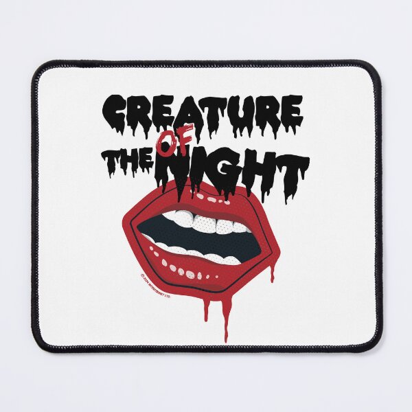 Item preview, Rocky Horror Show Creature Of The Night Mouth Black Text designed and sold by All-And-Every.