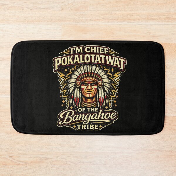 Item preview, I Am Chief Pokalotatwat Of The Bangahoe Tribe Funny Vintage Headdress designed and sold by GenioFin.