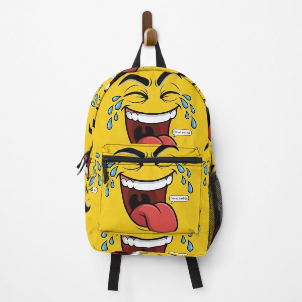 Item preview, Yellow Sarcastic Crying Laughing I'm So Sad Face designed and sold by DGtaLrtcom.