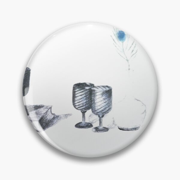 Item preview, Relaxing table in black pencil with a touch of blue designed and sold by ArteMalva.