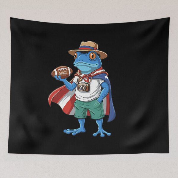 Item preview, Portland's Biggest Fan  Adventurous Frog Superhero designed and sold by Evaevonechi.