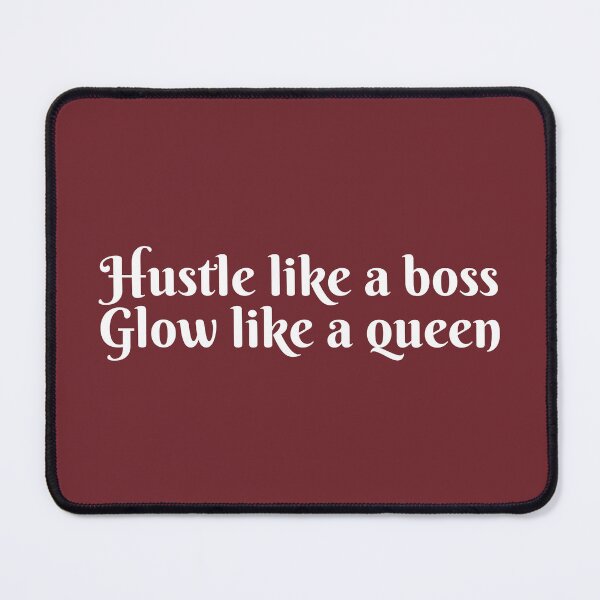 Item preview, Hustle Like a Boss Glow Like a Queen Success Motivation for Girls designed and sold by DemureArtsy.