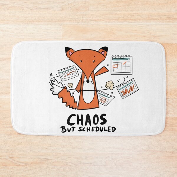 Item preview, Chaos But Scheduled Funny ADHD Fox designed and sold by DesignFreakArt.