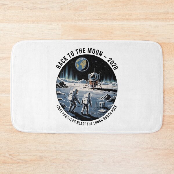 Item preview, moon mission - lunar south pole - 2028 moon landing - space patch - fictional mission - lunar exploration – selenology - space science - Orbital mechanics - Lunar site analysis designed and sold by JansenGS.