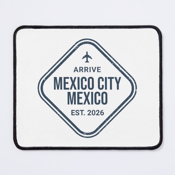 Item preview, Mexico City Travel Stamp Shirt designed and sold by AM.87.