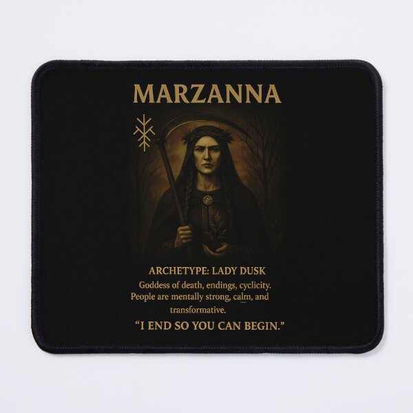 Item preview, Marzanna - Lady of Twilight Slavic Zodiac (October 1 - October 23) designed and sold by Myth-LegendArt.