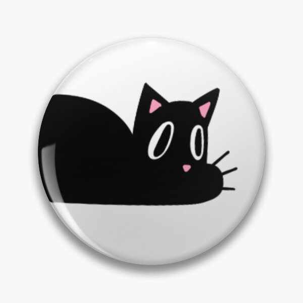 Item preview, Cute Silly Black Cat Laying down Loaf designed and sold by PingusPickle.