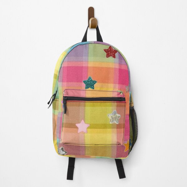 Item preview, Colorful Plaid & Glitter Stars Pattern designed and sold by DarlaPrints.