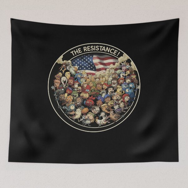 Item preview, The Resistance United Crowd Americana Graphic designed and sold by Evaevonechi.