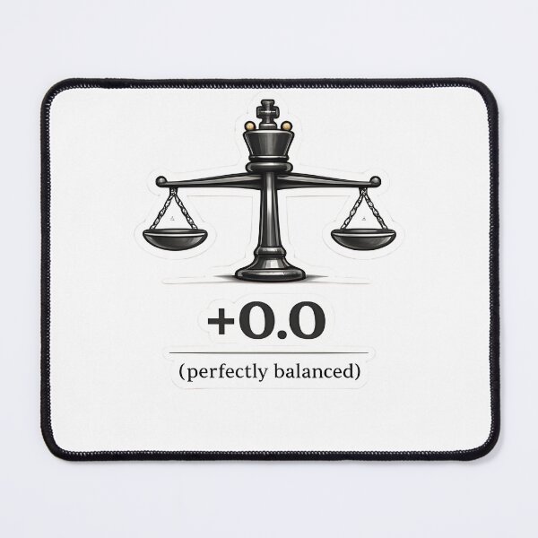 Item preview, +0.0 (Perfectly Balanced) designed and sold by Pinned & Forked Studio.
