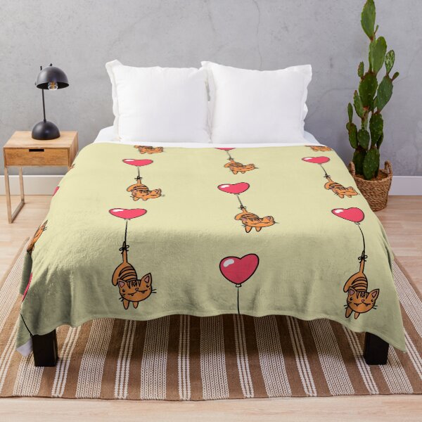 Item preview, Funny Tabby Cat Floating Love Balloon Doodle designed and sold by ZenNal.