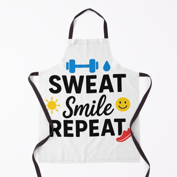 Item preview, Sweat Smile Repeat – Fitness Motivation Quote for Gym, Workout & Yoga Lovers designed and sold by FunFitLife Studio.