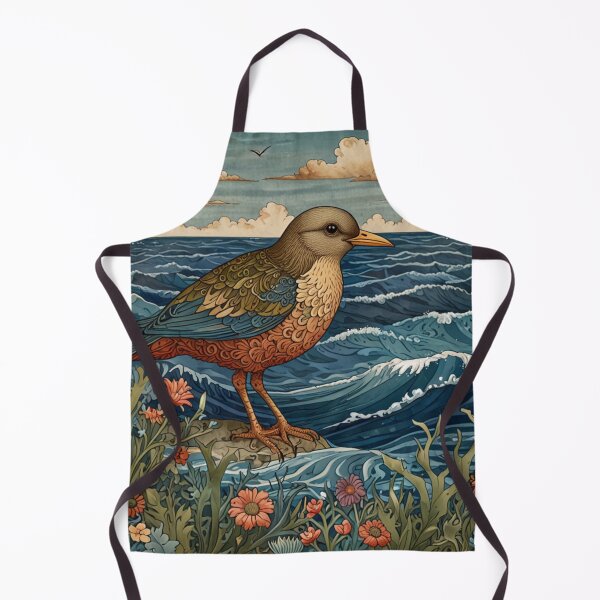 Item preview, Nautical sea shore landscape retro sea bird designed and sold by hollycooper.