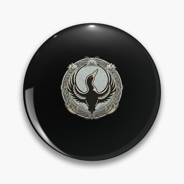 Item preview, The Guardian Loon Art Nouveau Serenity Graphic designed and sold by Evaevonechi.