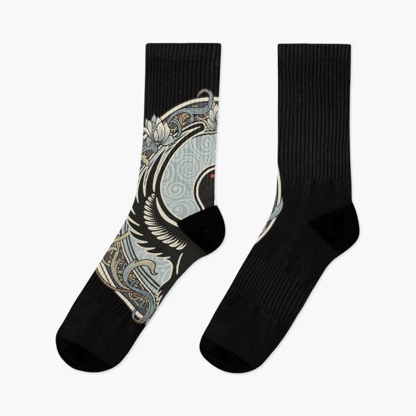 Item preview, The Guardian Loon Art Nouveau Serenity Graphic designed and sold by  MOHAMED.