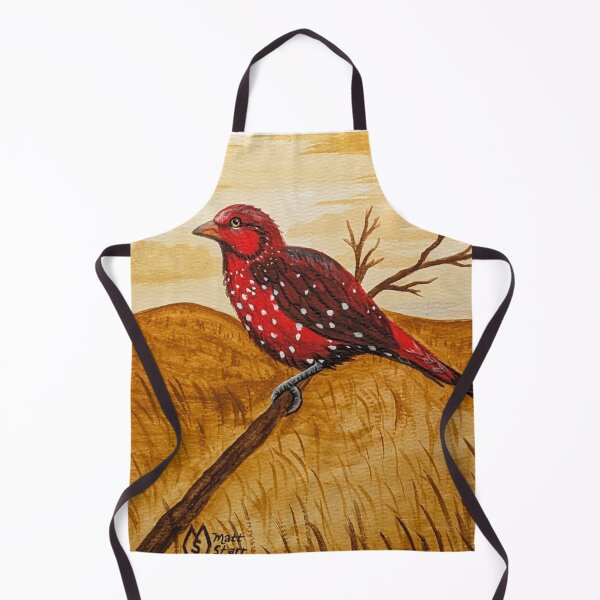 Item preview, Strawberry finch in the open meadow at sunrise designed and sold by Matt Starr Fine Art .