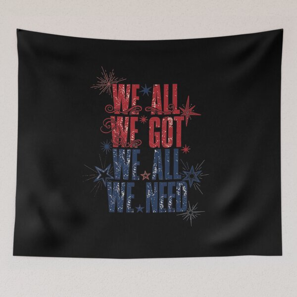 Item preview, We All We Got Distressed Starry Unity Graphic designed and sold by Evaevonechi.