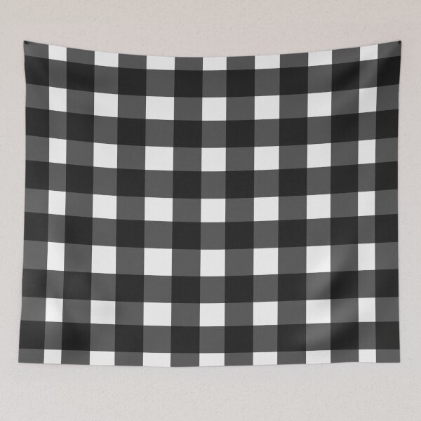 Item preview, Black and White, Gingham, Check designed and sold by OneThreeSix.