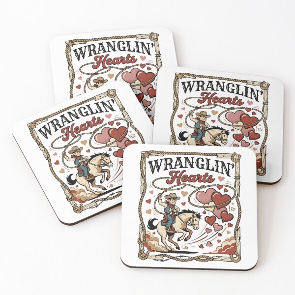 Item preview, Wranglin Hearts Playful Cowboy Valentine designed and sold by FreshVibe Prints.