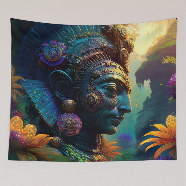 Item preview, Colorful Wallcovering Tapestry, duvet cover, throw blanket, shower curtain designed and sold by CharlottePlaceArt.