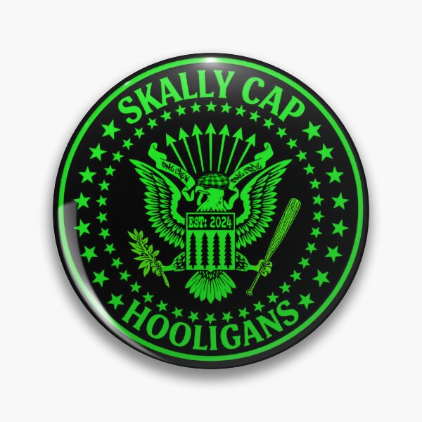 Item preview, Skally Cap Hooligans: Street Punk Presidential Seal (Green and Black)  designed and sold by Skally Cap Hooligans™.