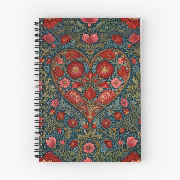 Item preview, Vintage retro valentine heart boho botanical floral pattern designed and sold by hollycooper.