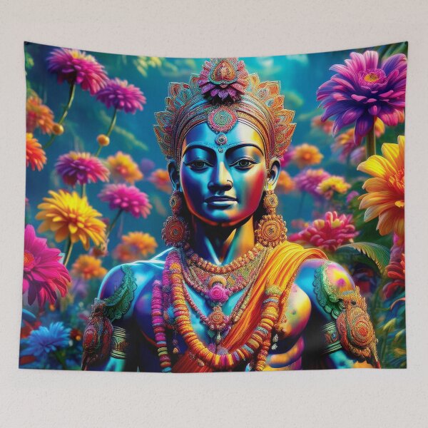 Item preview, Colorful Wallcovering Tapestry, duvet cover, throw blanket, shower curtain designed and sold by CharlottePlaceArt.