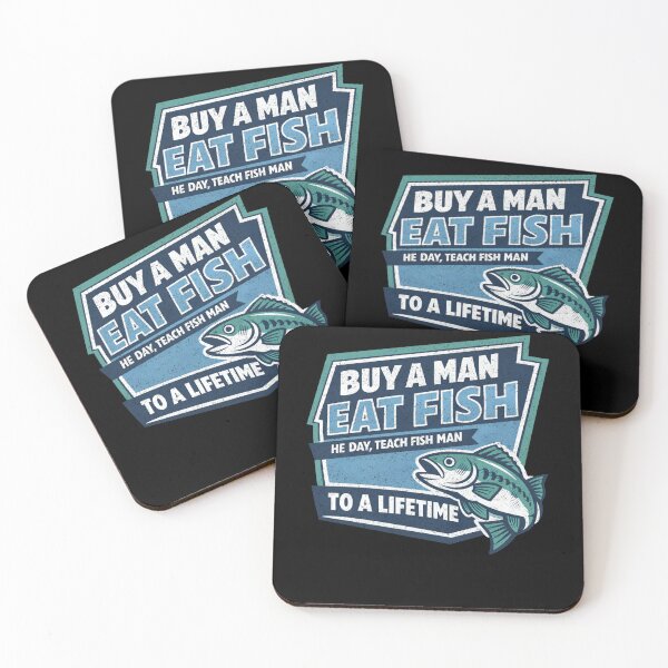 Item preview, Buy A Man Eat Fish Wisdom designed and sold by FreshVibe Prints.